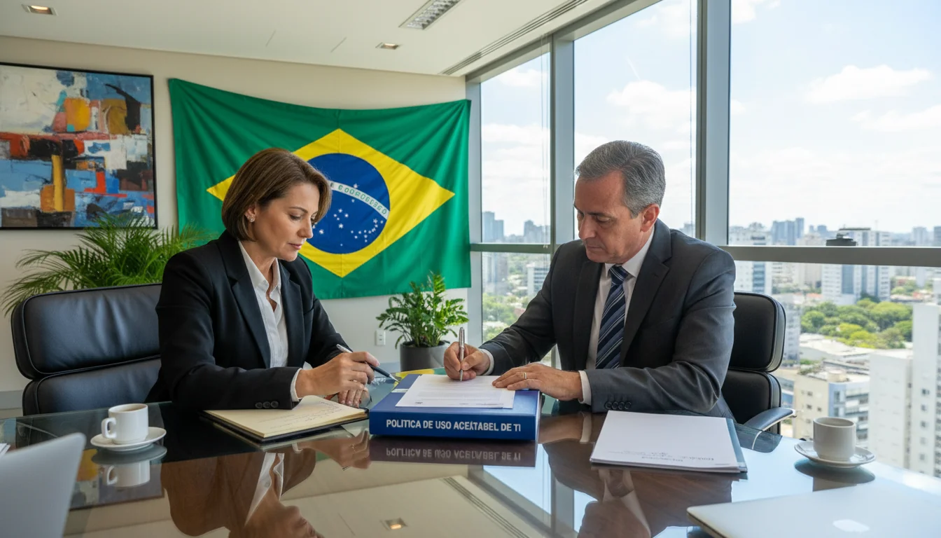 Corporate IT policy document signing