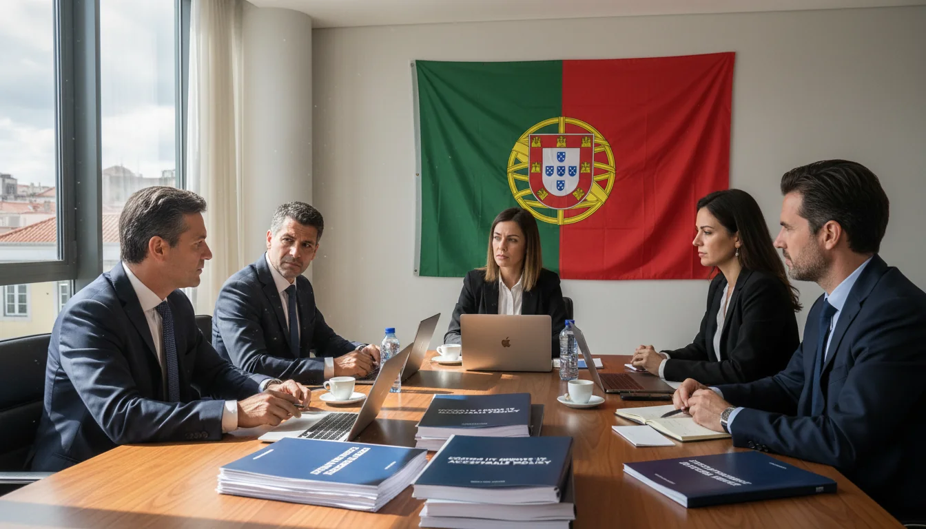 Team discussing TI policy guidelines