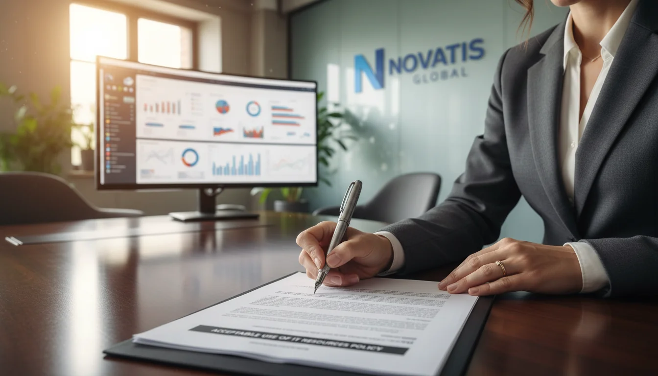 Corporate IT policy document signing