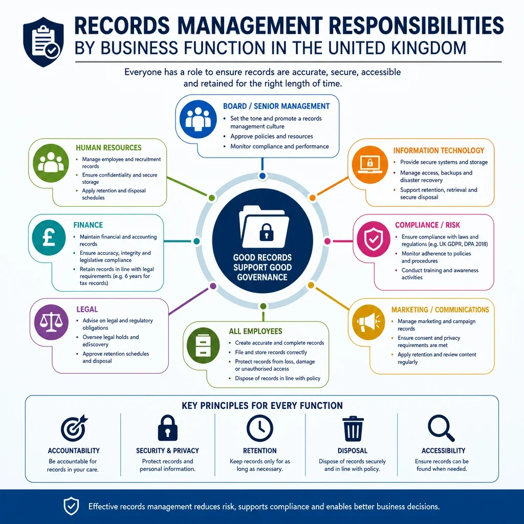 Records Management Responsibilities by Business Function
