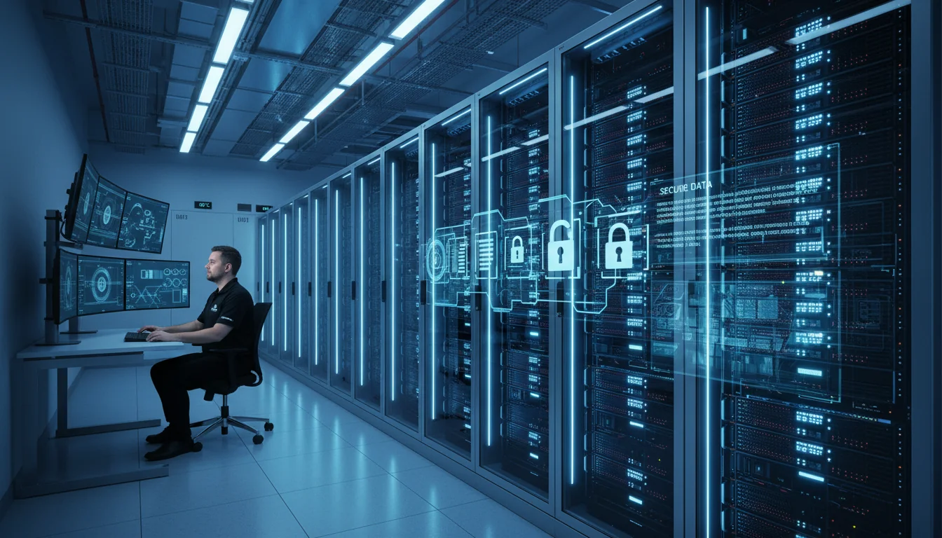 Digital records on secure server