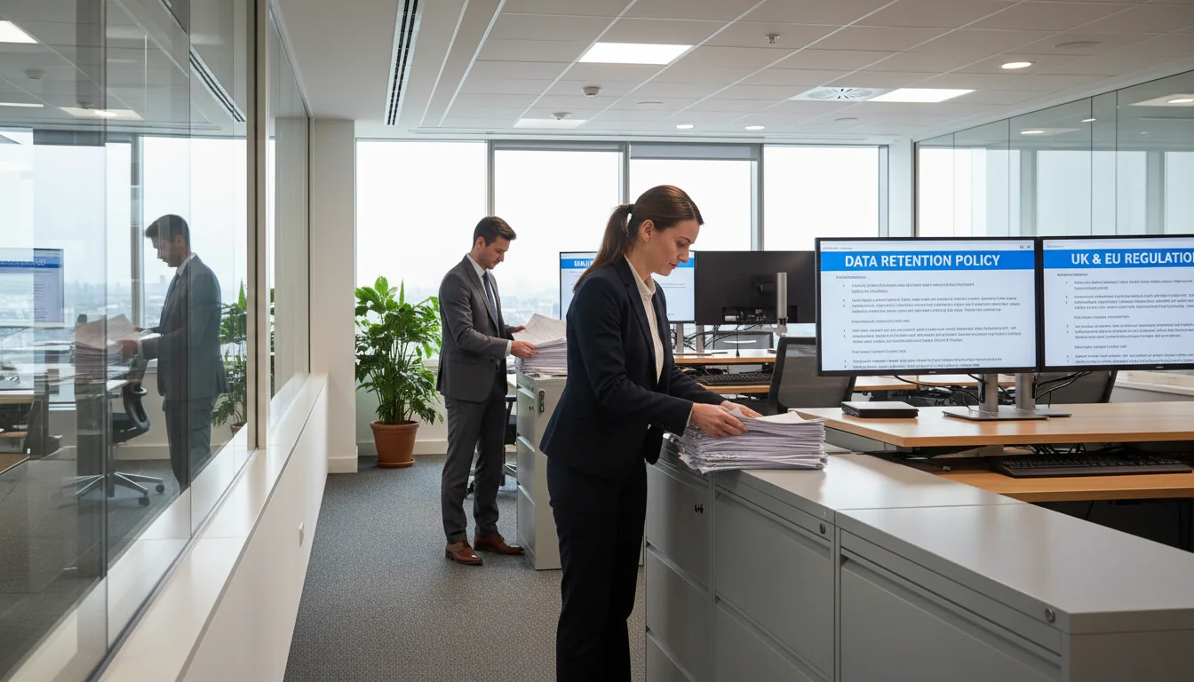 Corporate office filing documents.