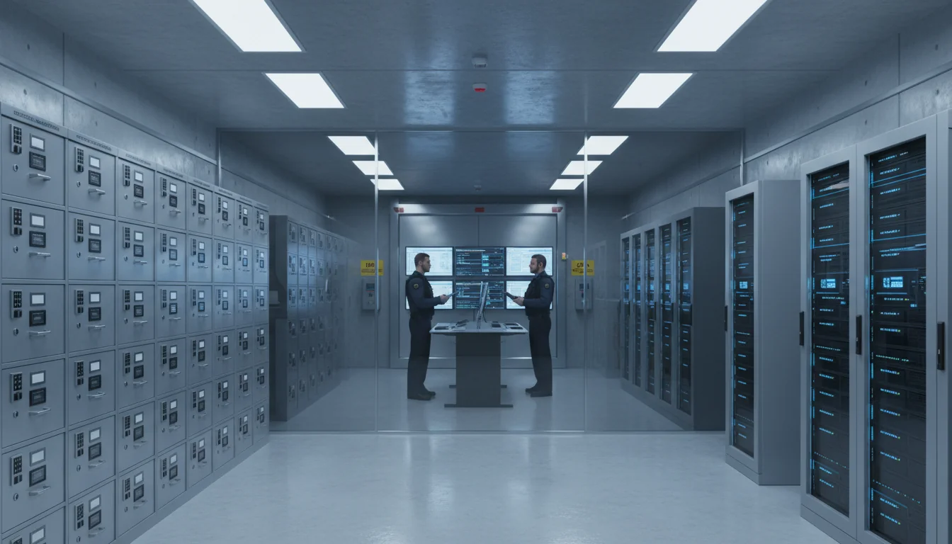 Secure data storage vault.