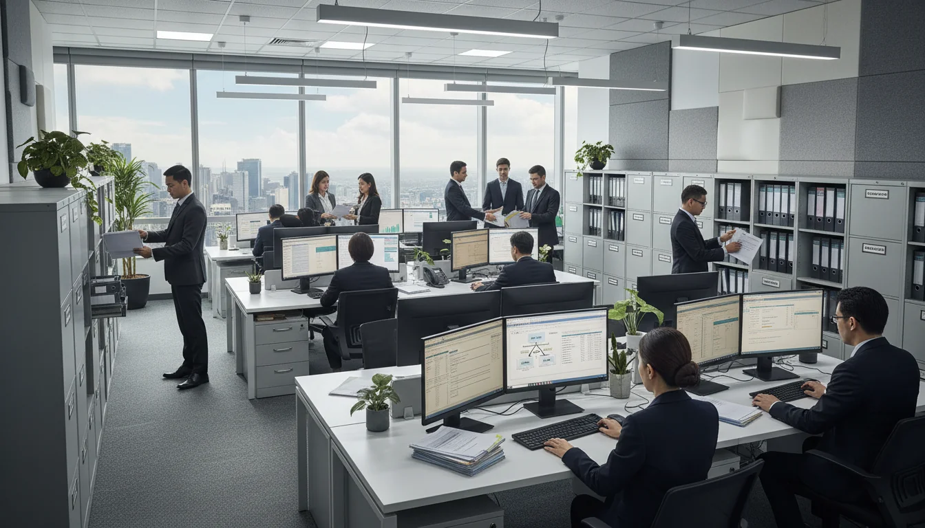 Corporate office filing documents