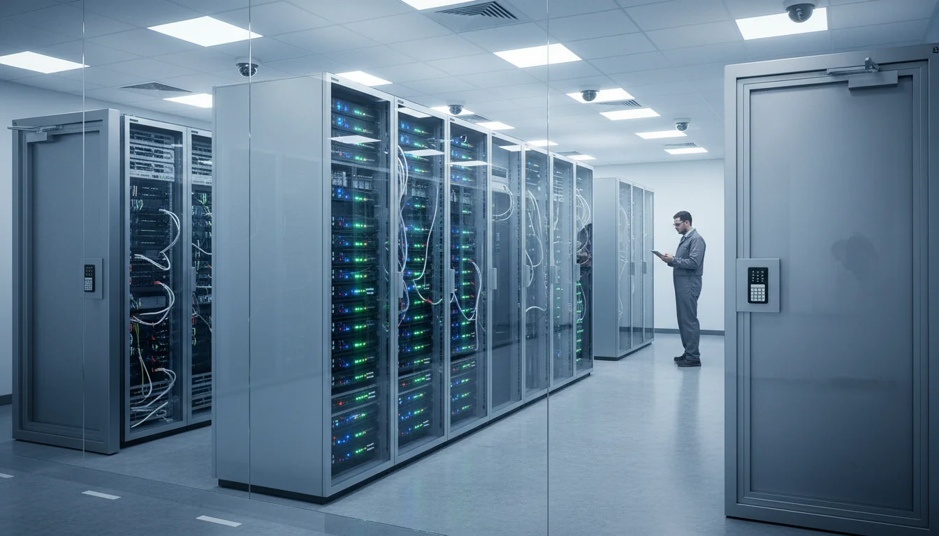 Secure server room for records.