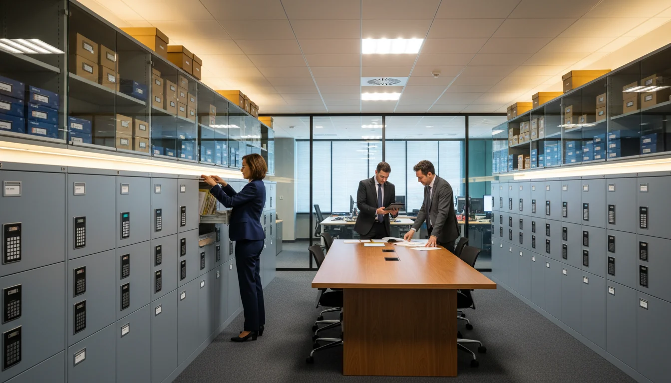 French corporate data archive storage.