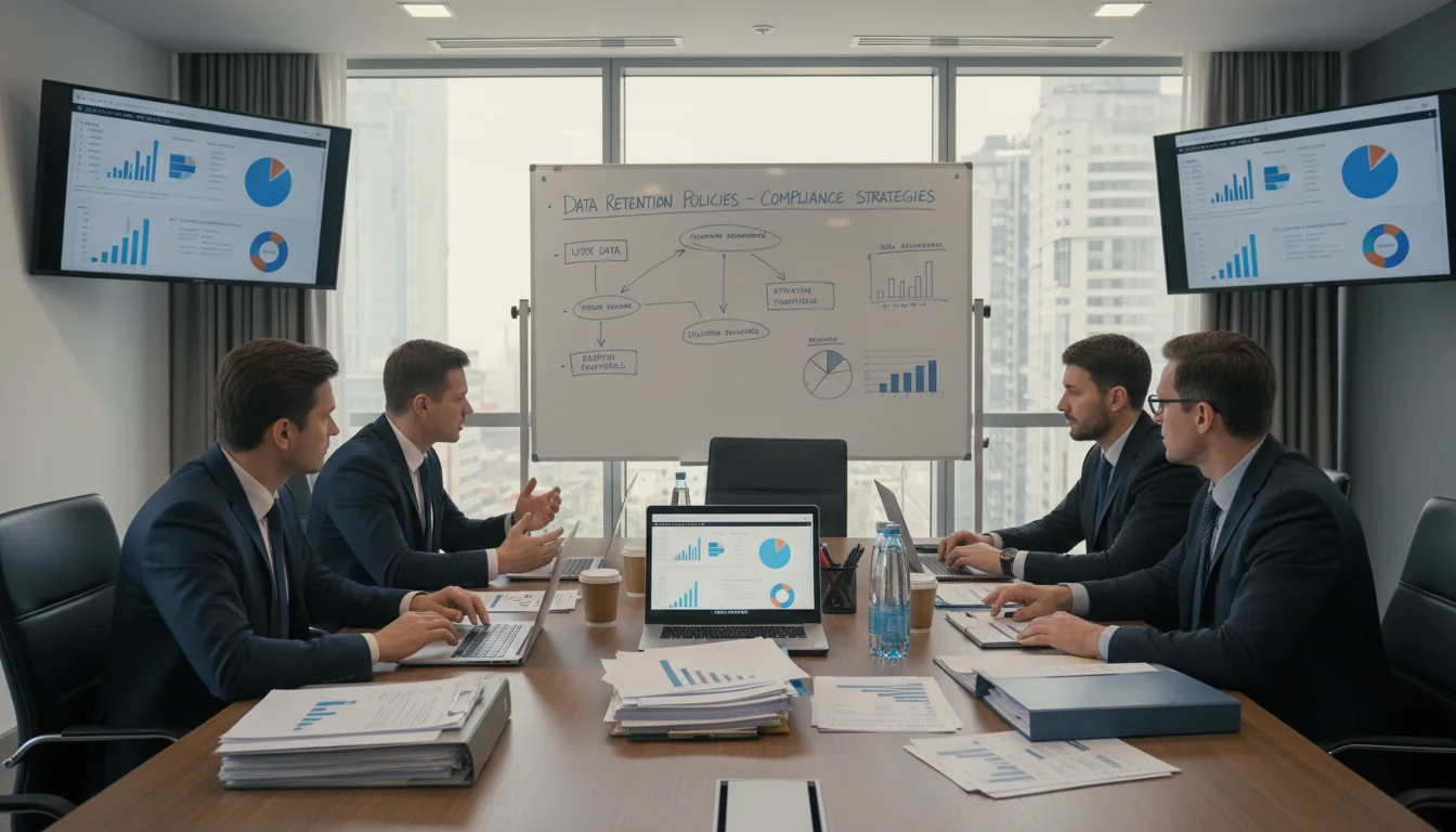 Business meeting on document management