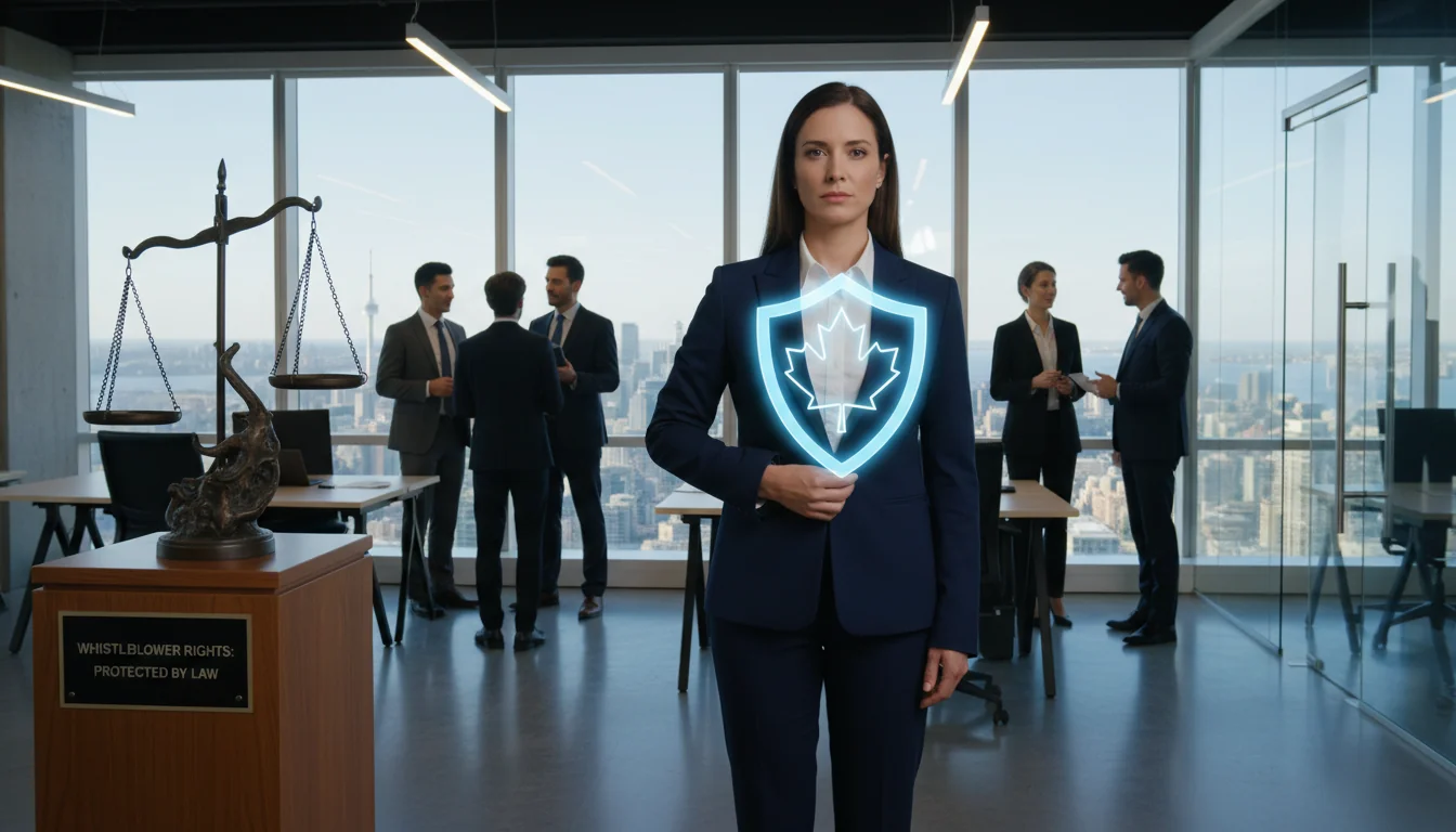 Protected whistleblower in Canadian workplace