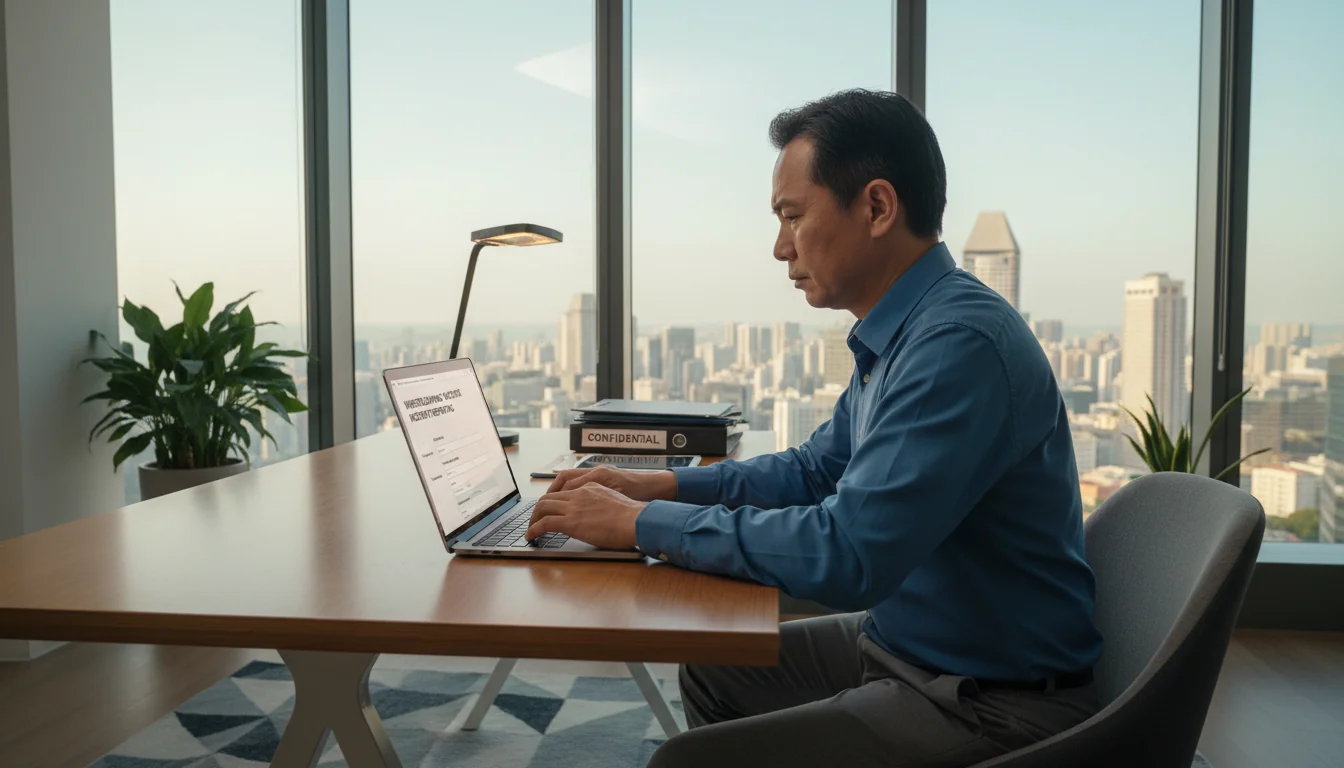 Whistleblower reporting incident confidentially