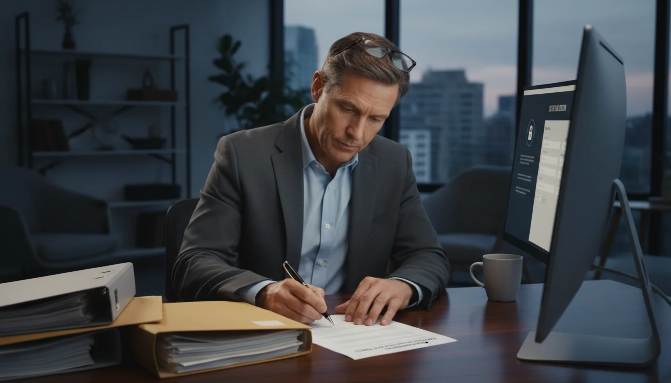 Professional filing whistleblower report