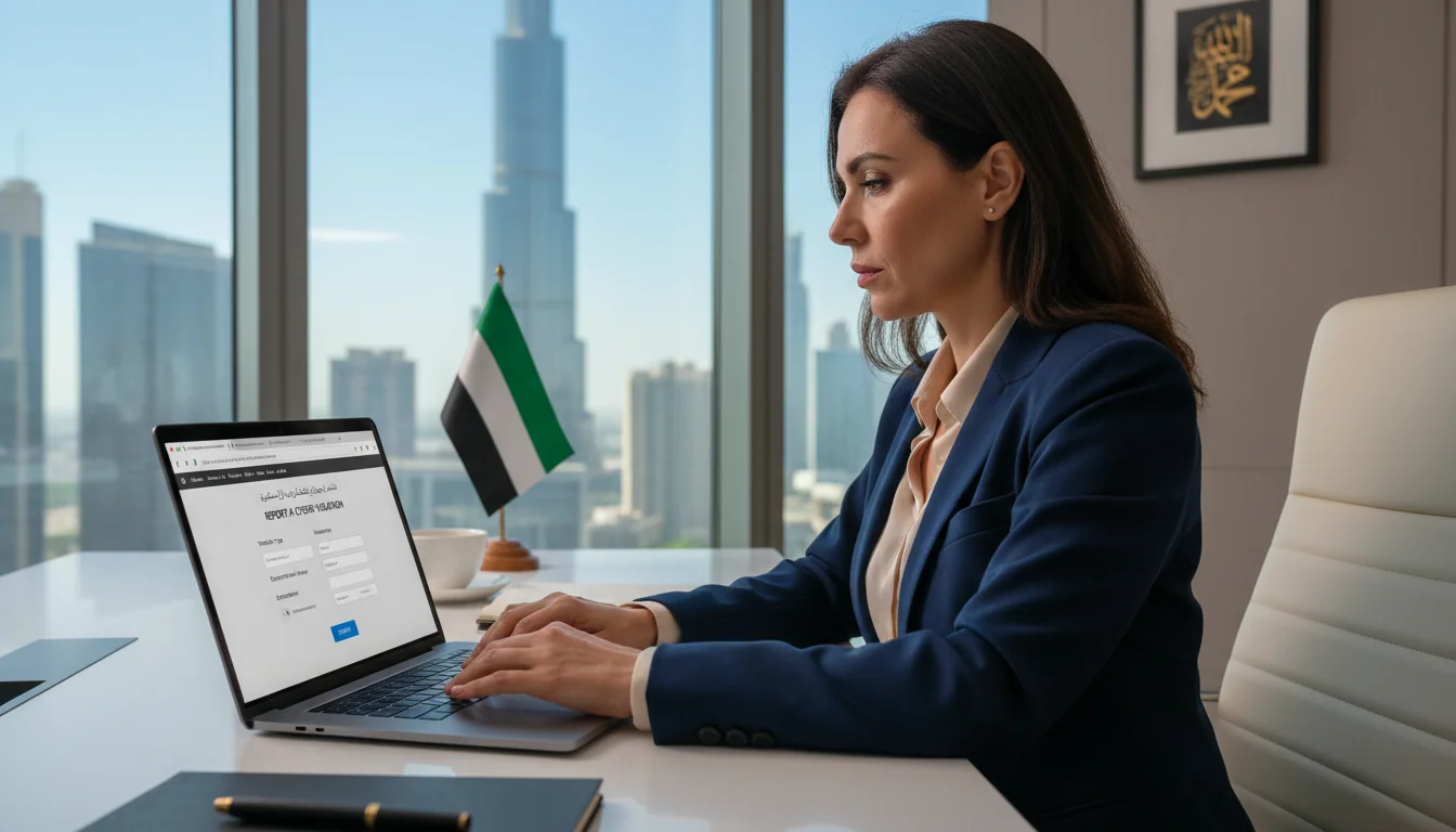 Professional reporting cyber violation online