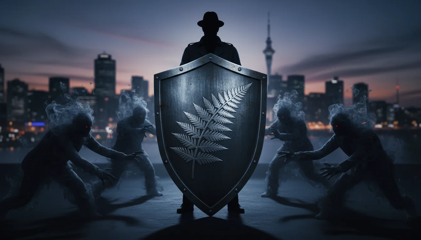 Shield protecting whistleblower from shadows