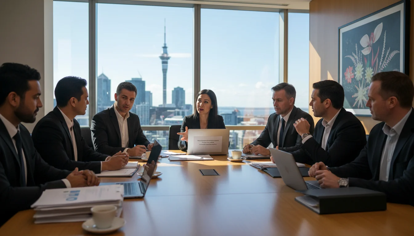 Team discussing ethical policies collaboratively