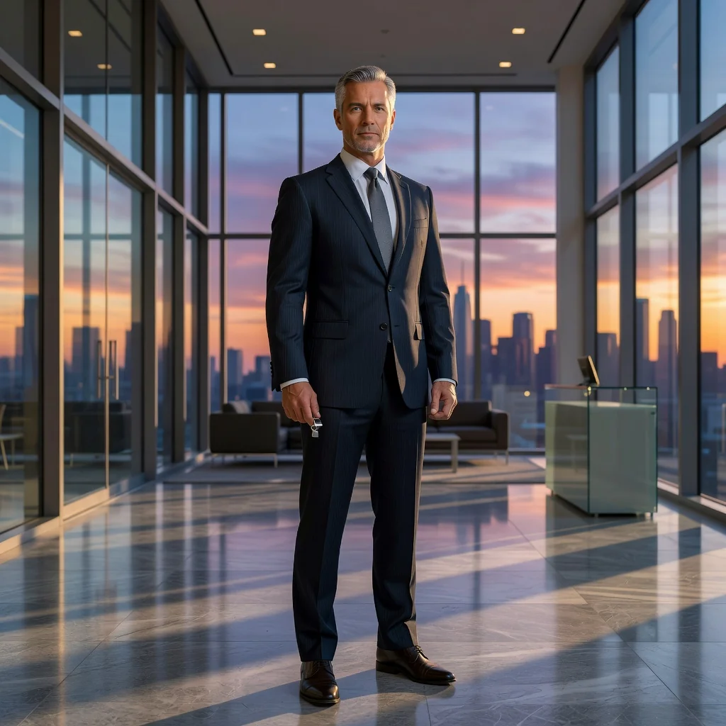 A photorealistic image of a determined adult professional standing confidently in a modern office setting, holding a whistle symbolizing exposure of wrongdoing, with a subtle background of corporate buildings at dusk to represent whistleblowing integrity and protection in the US workplace. No children are present in the image.