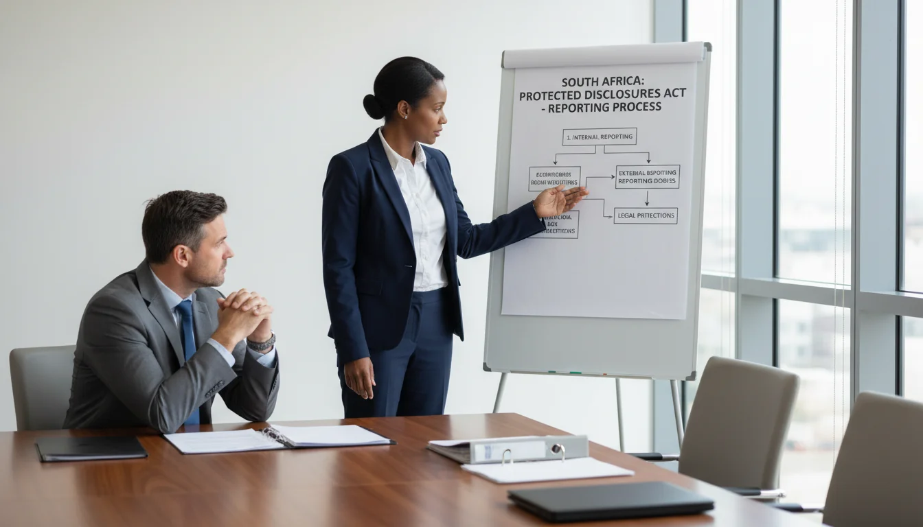 Legal advisor explaining disclosure process