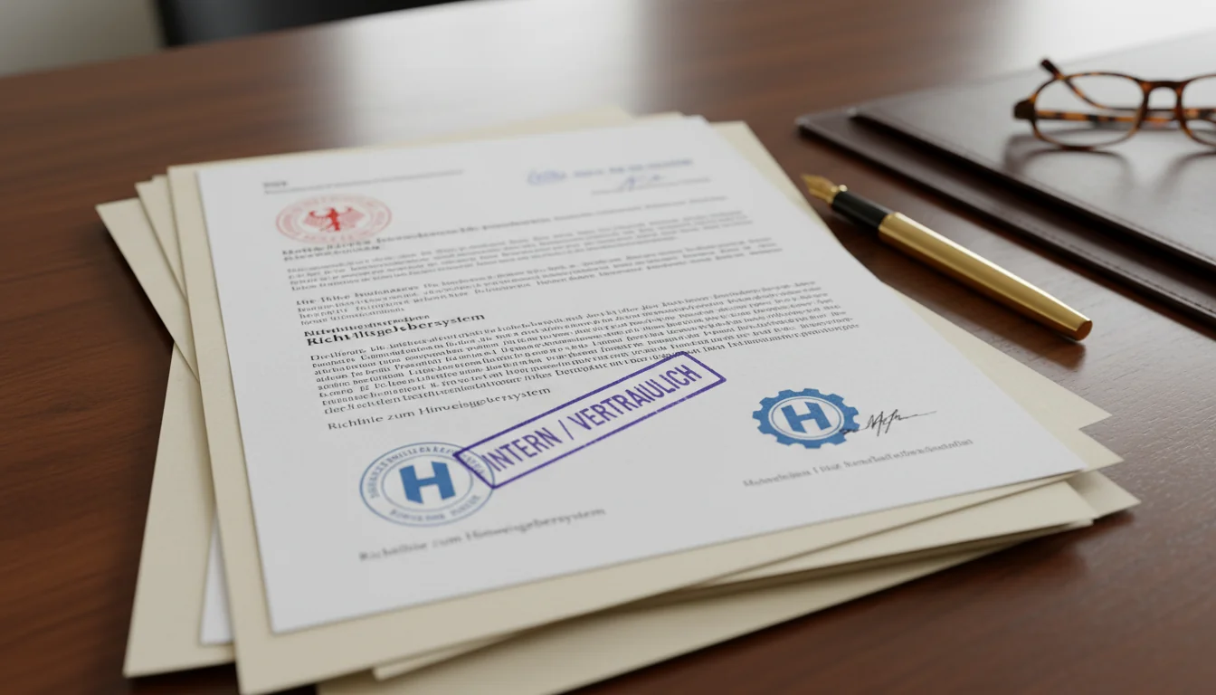 German legal documents stack