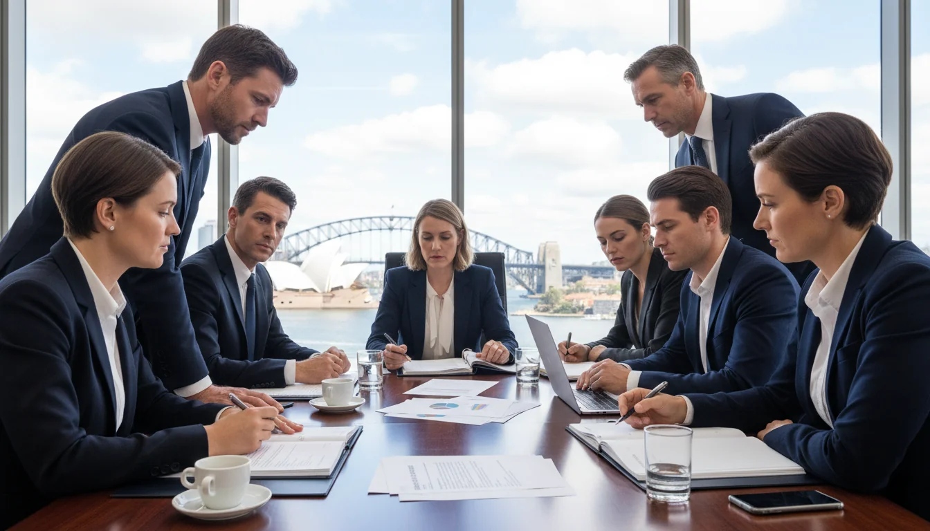 Australian corporate ethics meeting