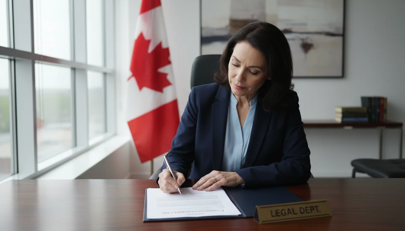 Whistleblower signing confidential policy document