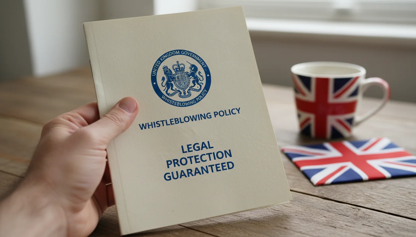 UK legal whistleblower protection icon