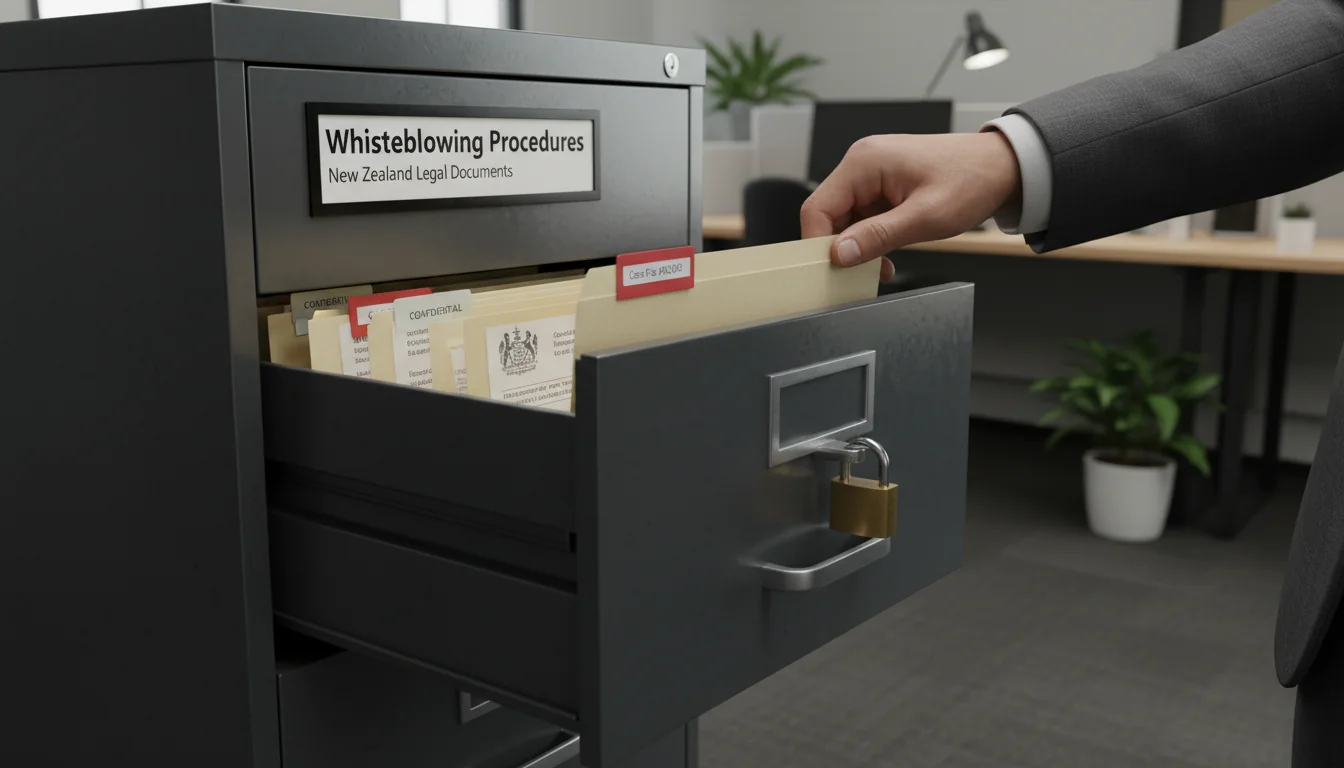 Secure filing cabinet with legal files