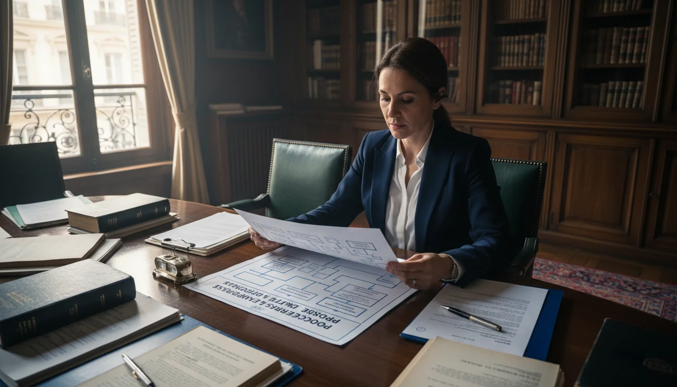 Legal flowchart for corporate reporting in France