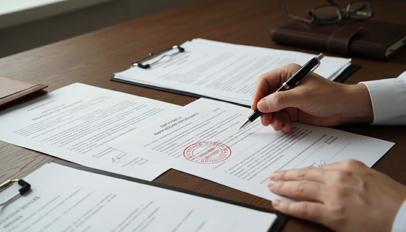 Legal documents on Russian compliance.