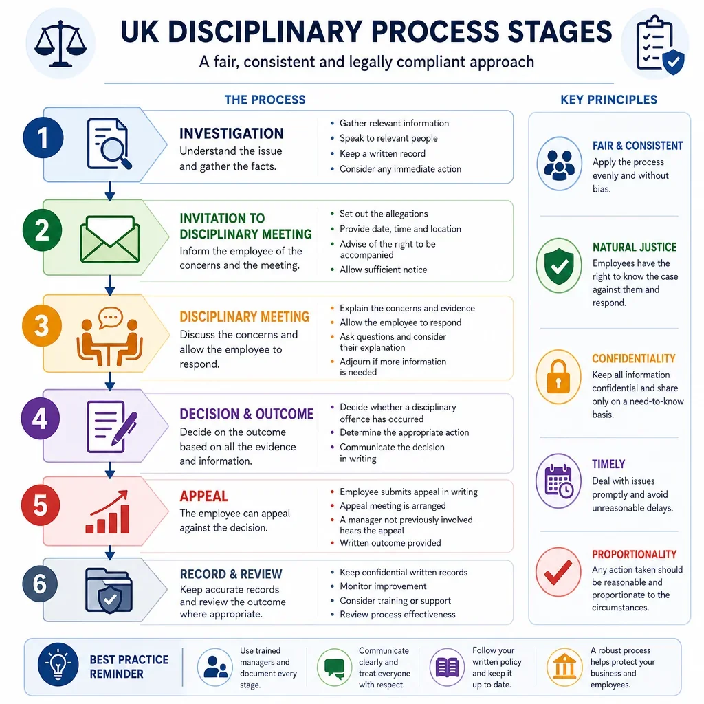UK Disciplinary Process Stages