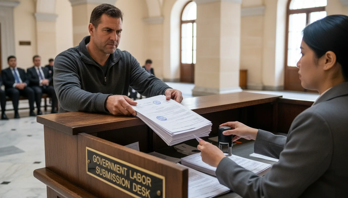 Filing labor complaint at tribunal