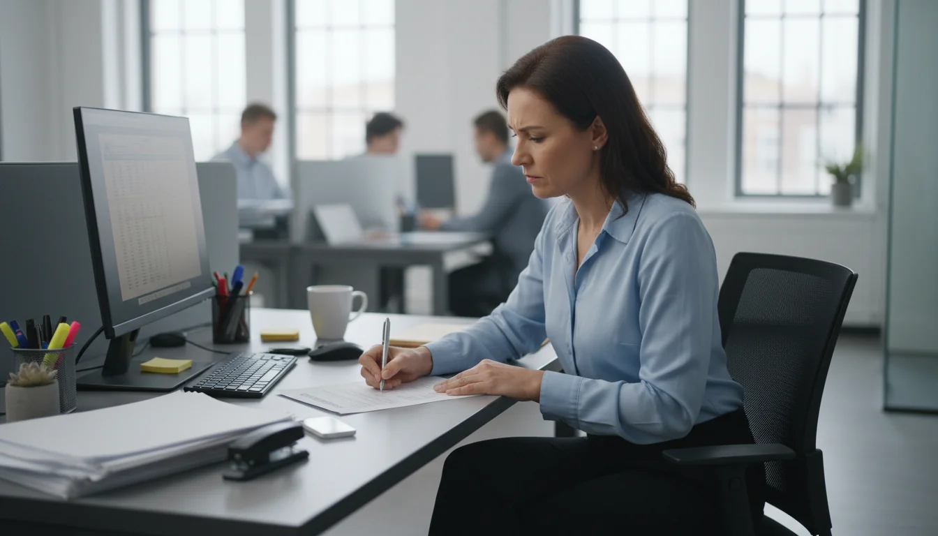 Employee filing grievance form