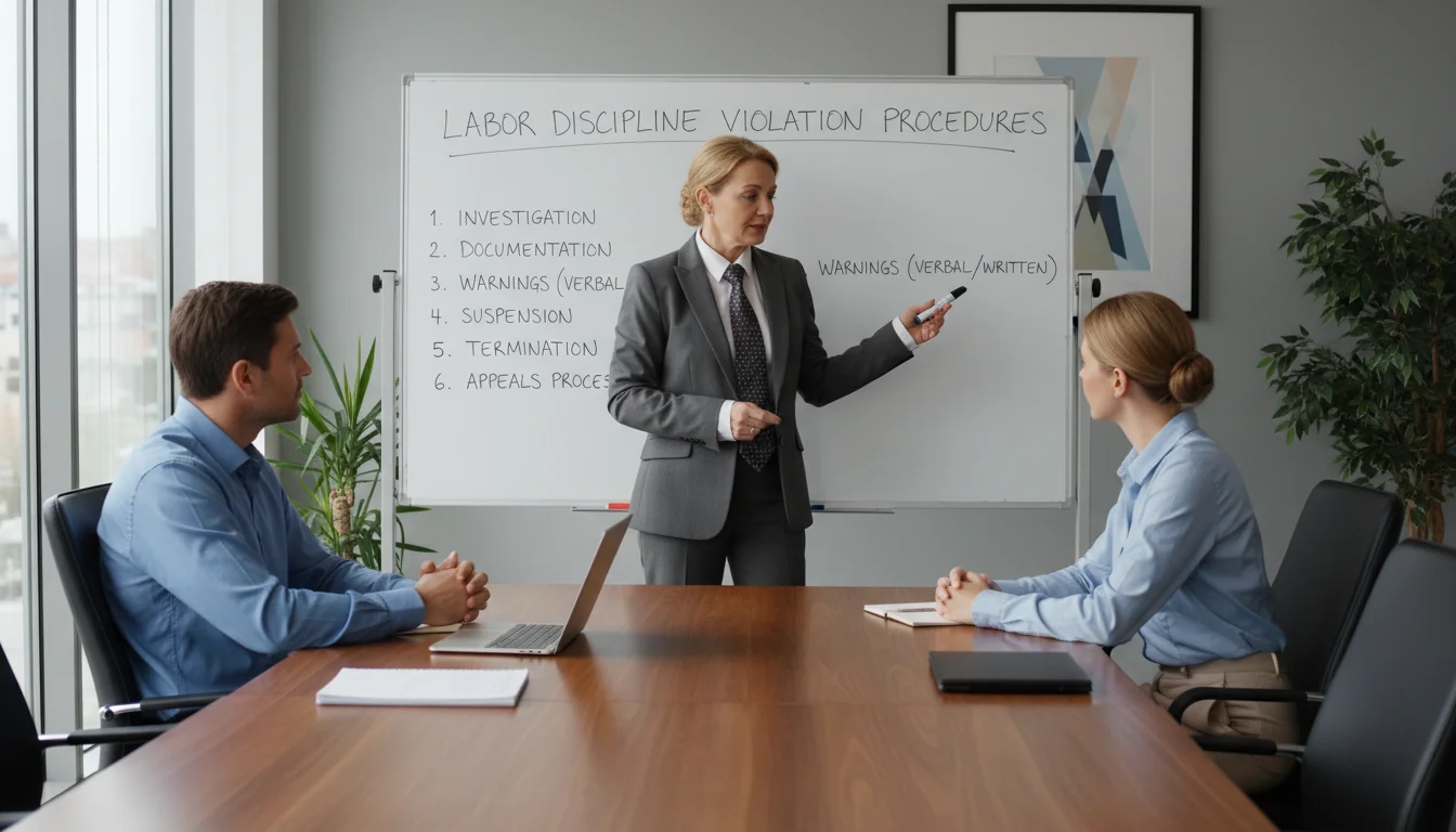 HR manager conducting employee meeting