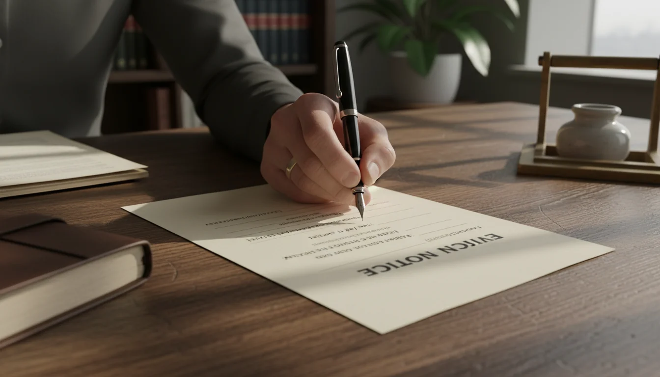 Steps to write eviction notice