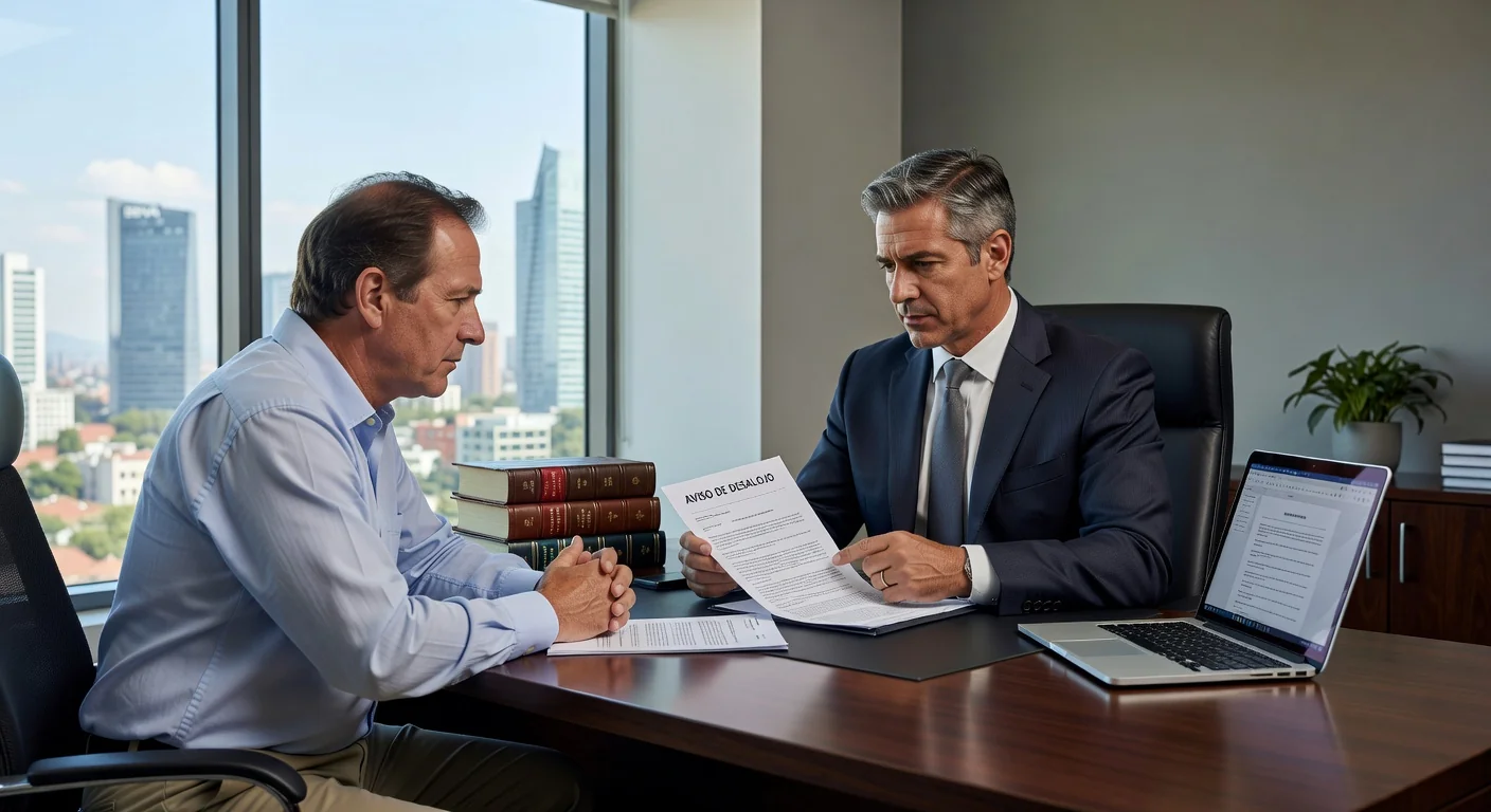 Lawyer explaining eviction process