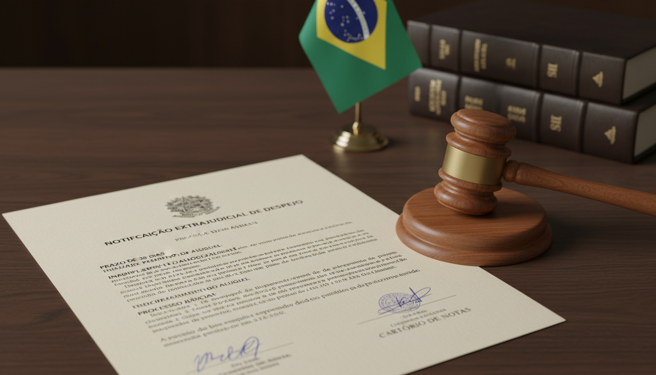 Brazilian eviction notice document