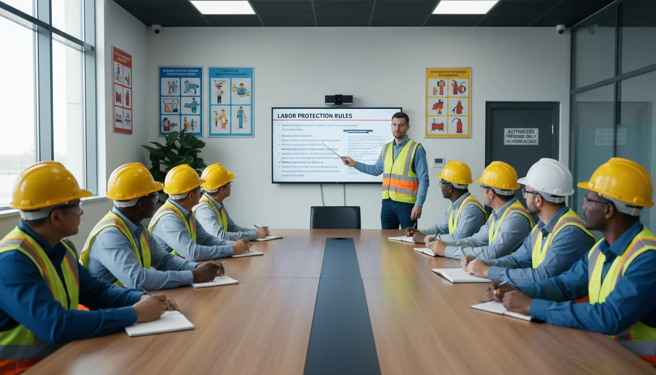 Safety training session for employees.