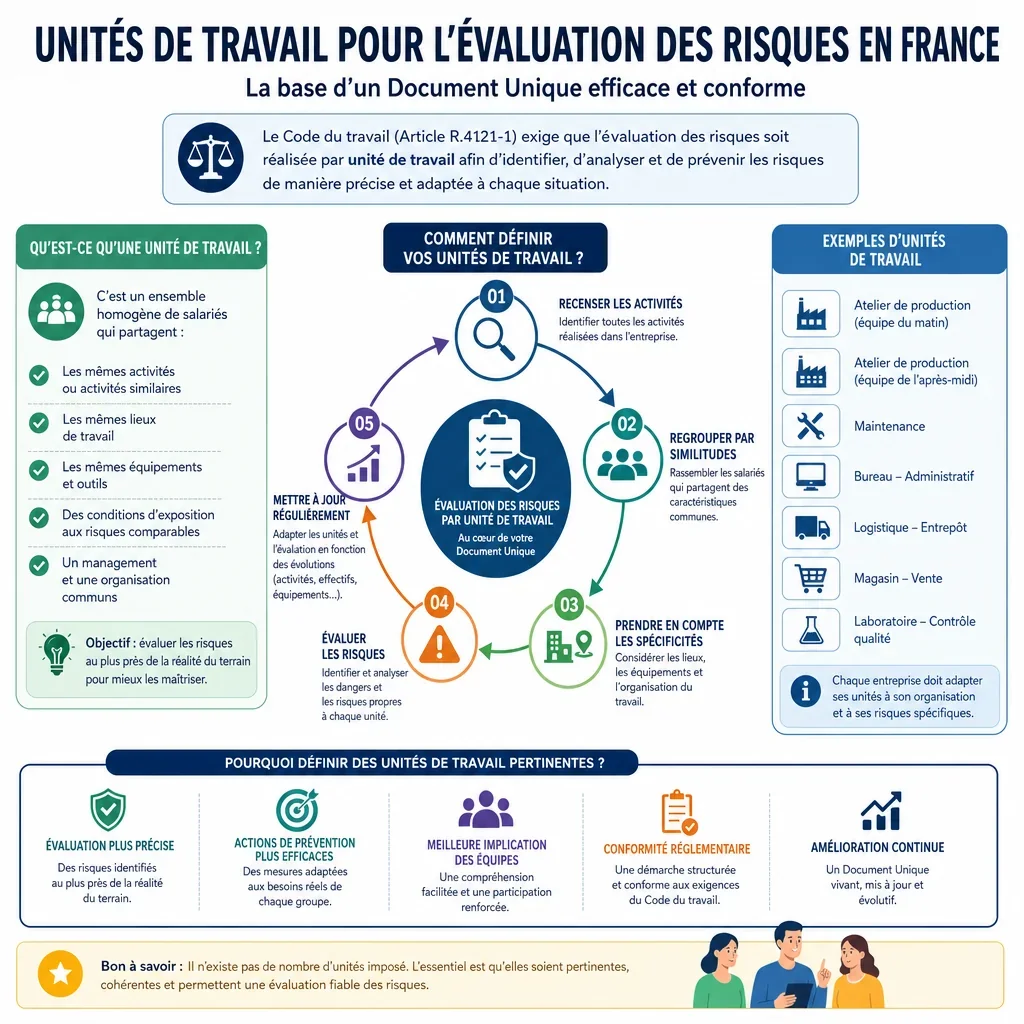 Unités de travail pour l’évaluation des risques