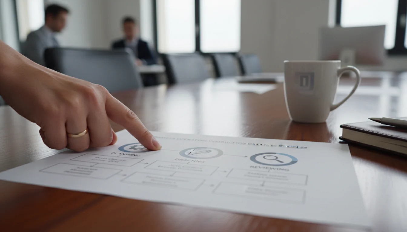 Step-by-step flowchart for creating procedures