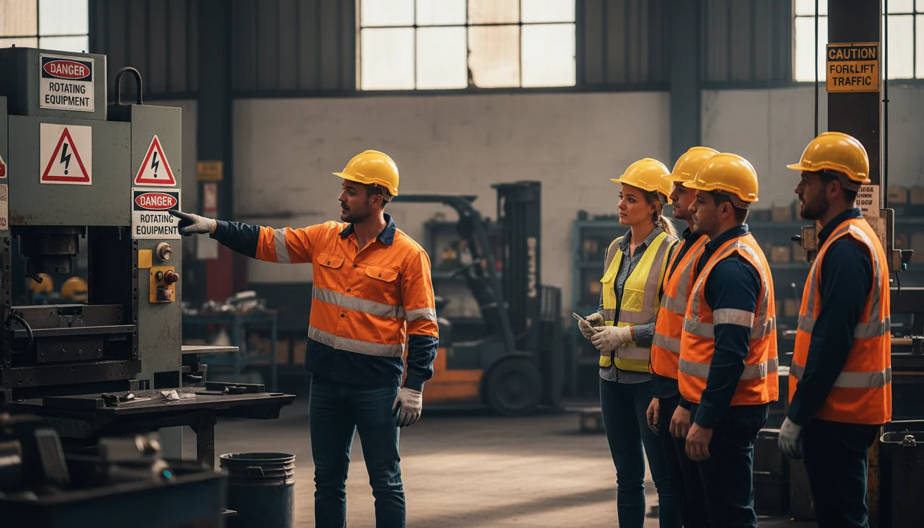 Implementing safety training in workplace.