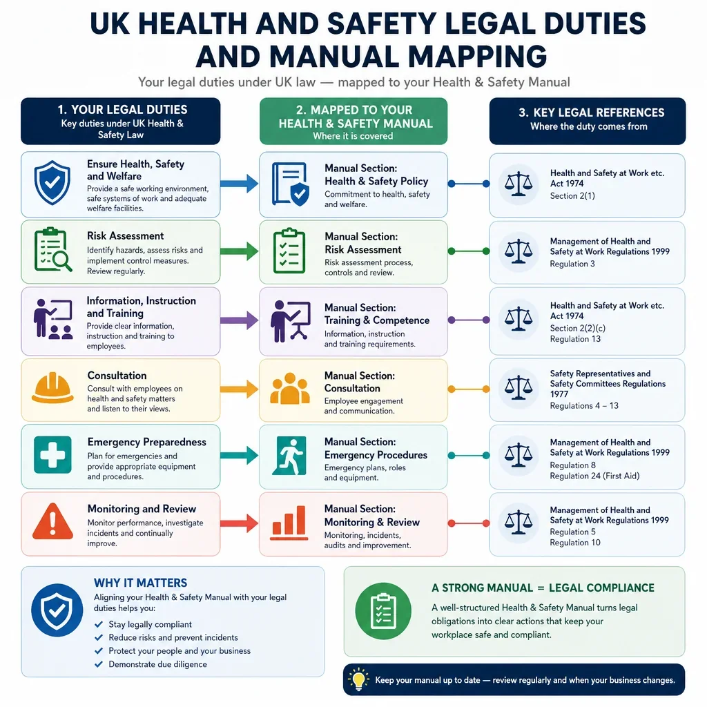 UK Health and Safety Legal Duties and Manual Mapping