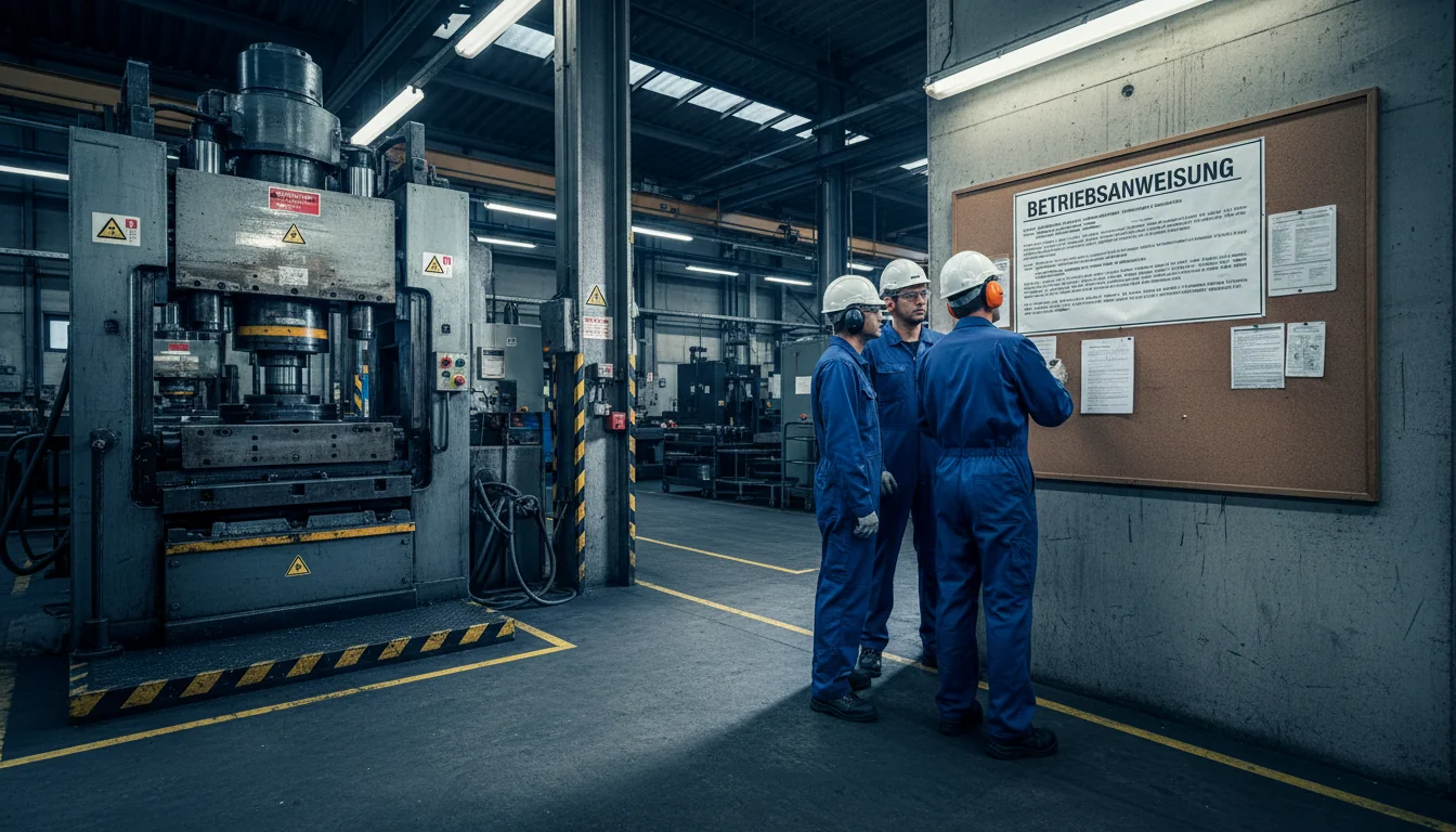 Safety instructions in factory setting