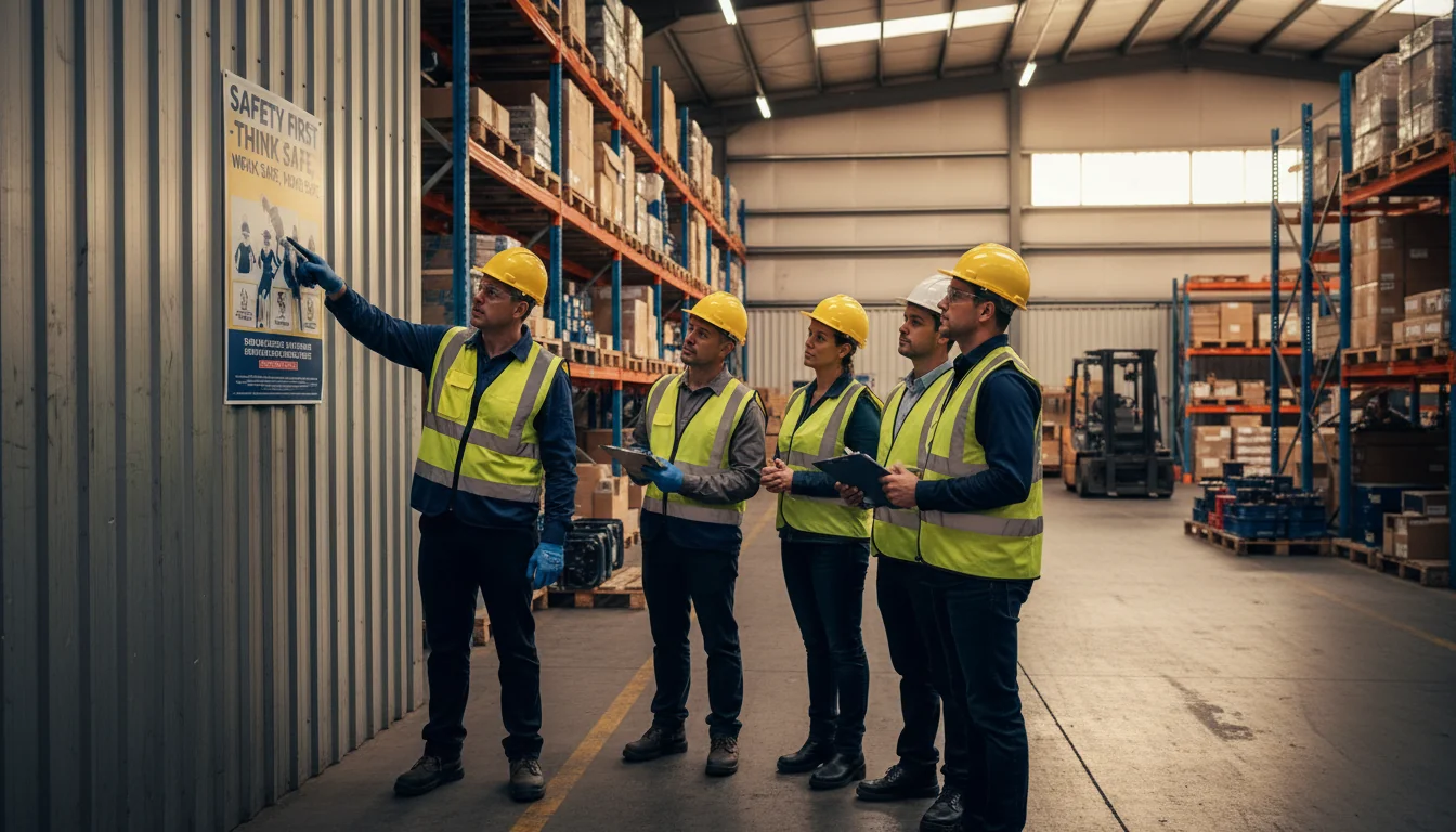 Safety officer conducting training.