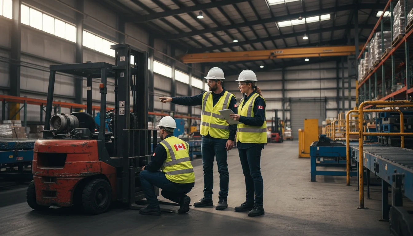 Safety inspection in industrial site