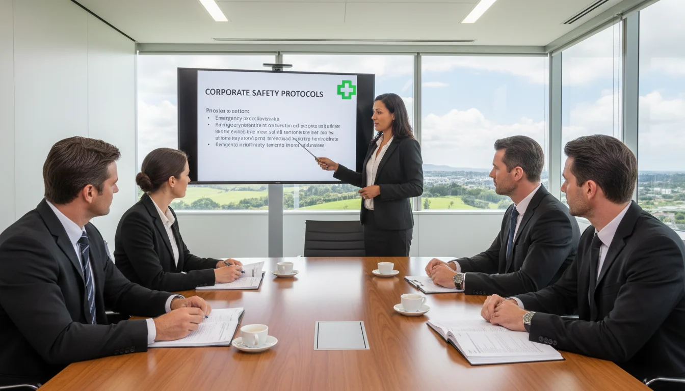 Safety training session adults