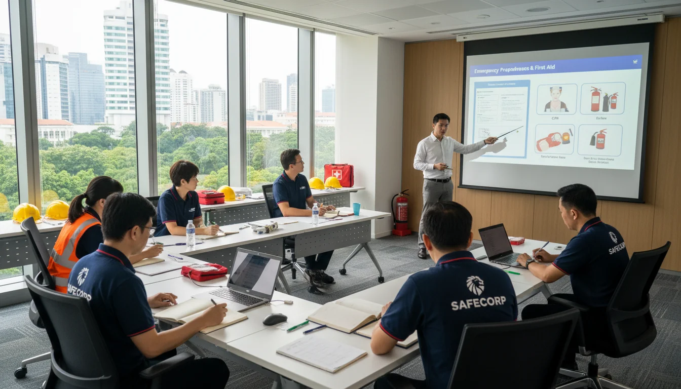 Safety training session in progress.