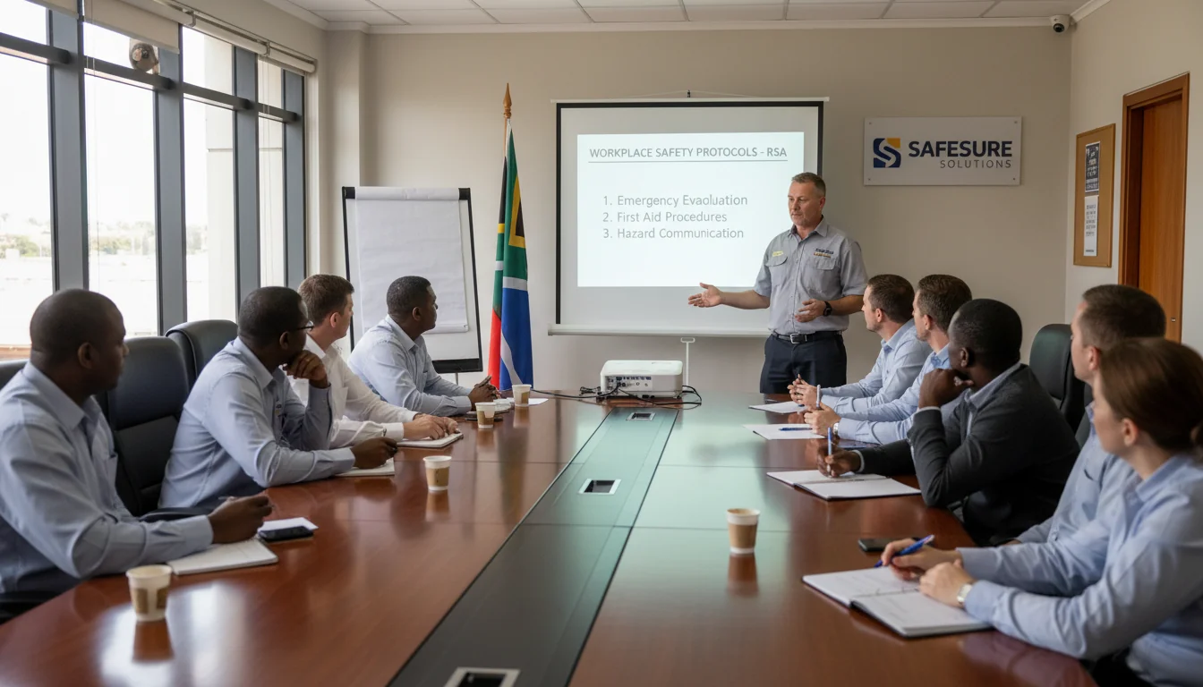 Safety officer conducting training