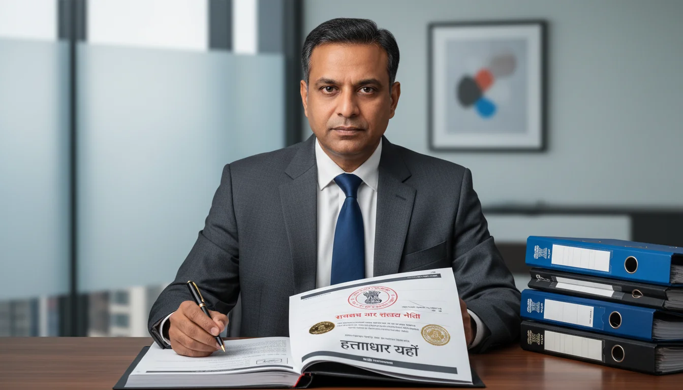 Corporate health policy document signing