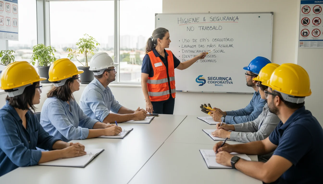 Safety training session.