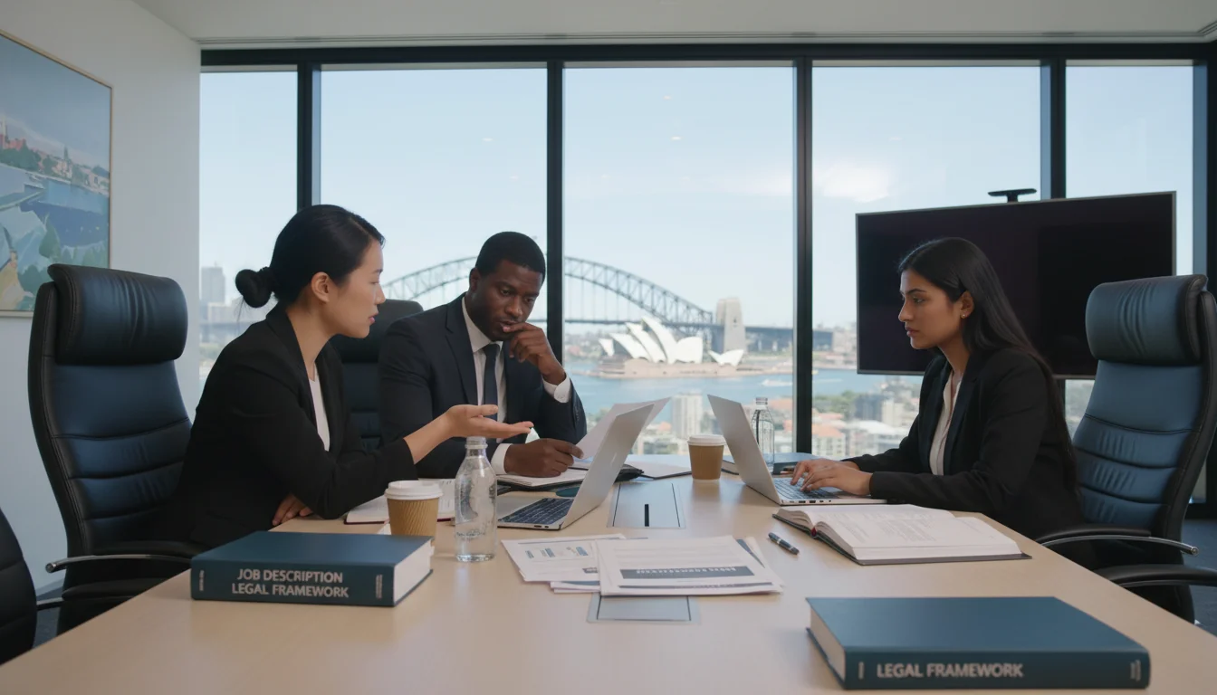 Diverse team discussing hiring requirements