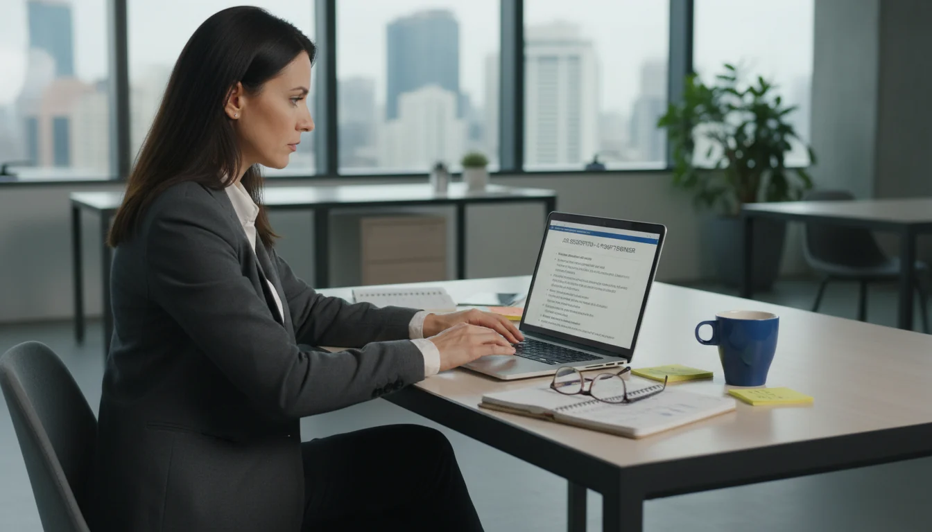 Professional writing a job description