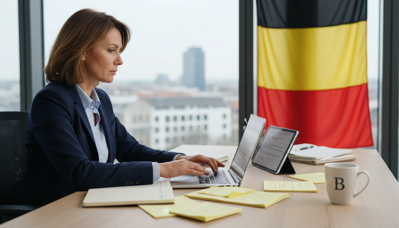 Professional writing a job description document