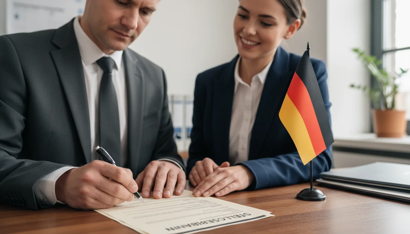 Signing employment contract in Germany
